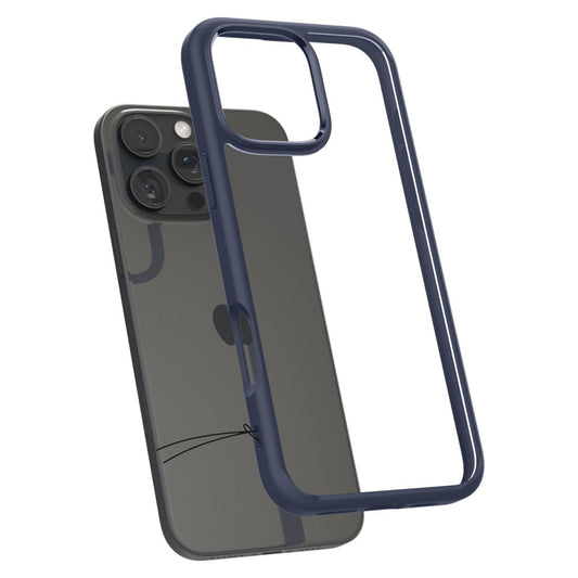 Калъф за Apple iPhone 16 Pro, Spigen, Ultra Hybrid, Тъмносин ACS08126