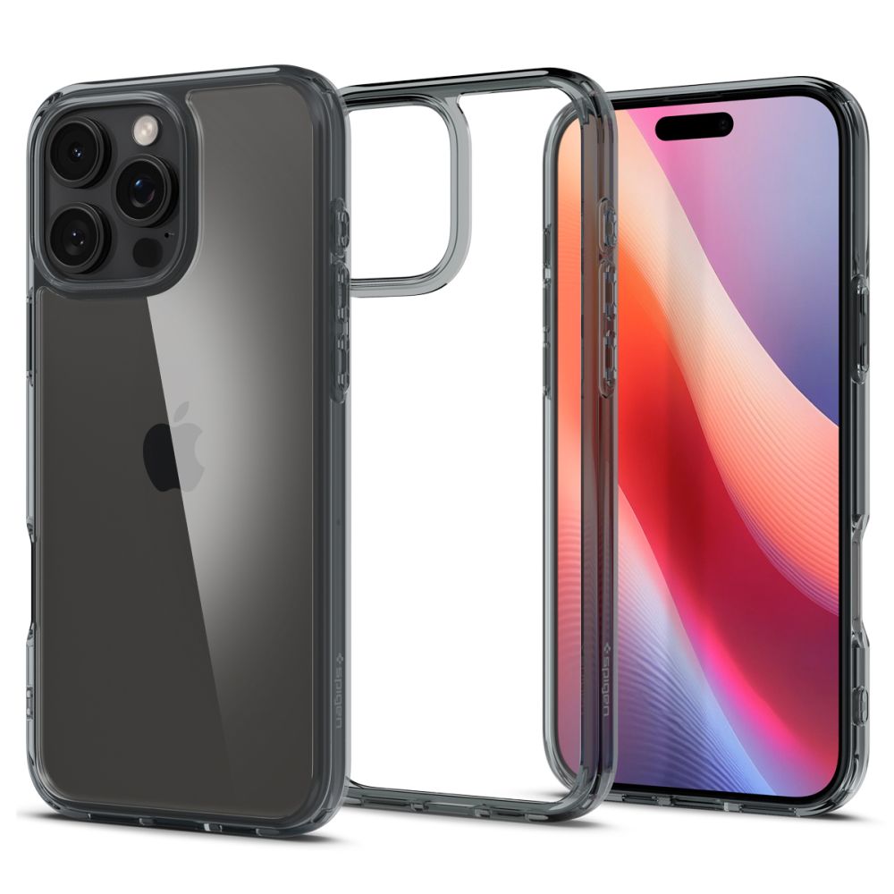 Калъф за Apple iPhone 16 Pro, Spigen, Ultra Hybrid, Димен ACS08123