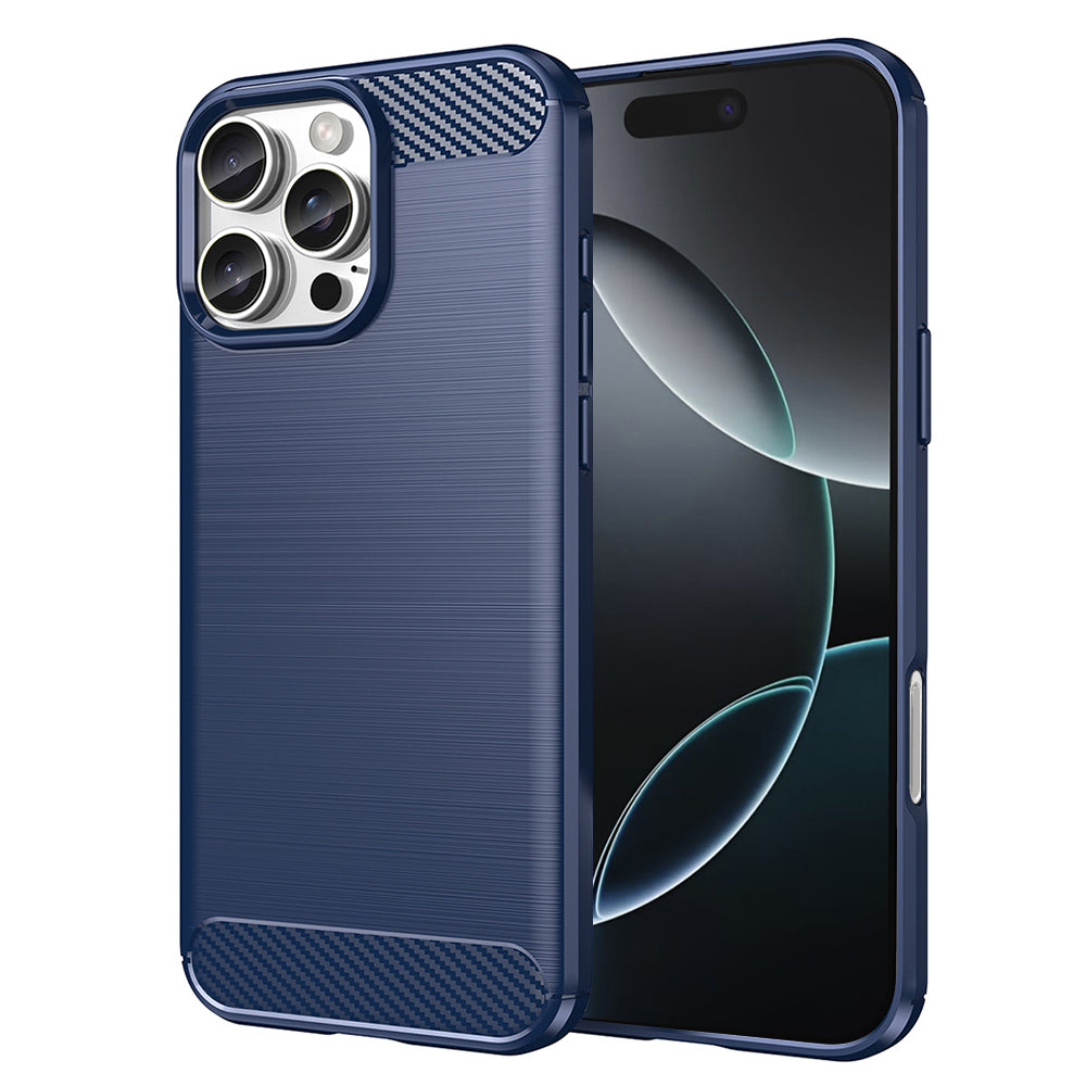 Калъф за Apple iPhone 16 Pro, Techsuit, Карбон, Син