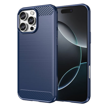 Калъф за Apple iPhone 16 Pro, Techsuit, Карбон, Син