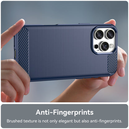 Калъф за Apple iPhone 16 Pro, Techsuit, Карбон, Син