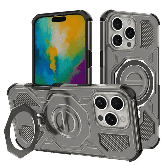 Калъф за Apple iPhone 16 Pro, Techsuit, Carbon Shield Pro, Опушен