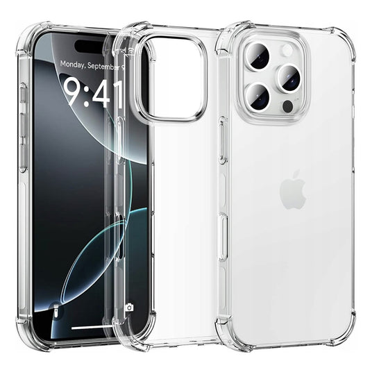 Калъф за Apple iPhone 16 Pro, Techsuit, Shockproof Clear (Голяма дупка за обектива), Прозрачен