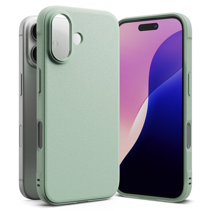 Case for Apple iPhone 16, Ringke, Onyx, Light Green