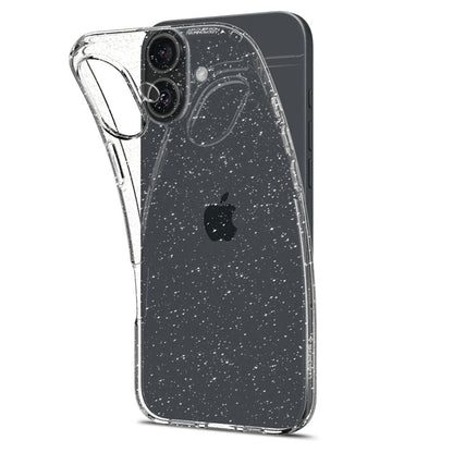 Калъф за Apple iPhone 16, Spigen, Liquid Crystal Glitter, Прозрачен ACS08192