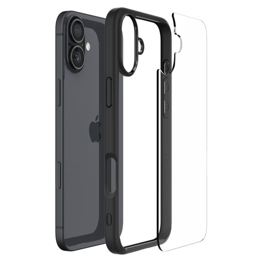 Калъф за Apple iPhone 16, Spigen, Ultra Hybrid, Матово черен ACS08201