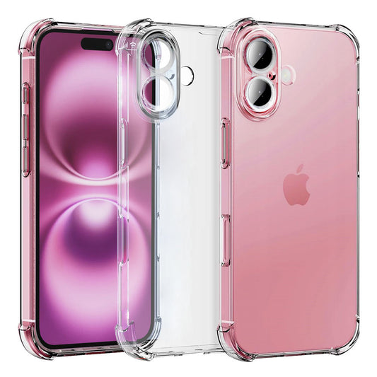 Калъф за Apple iPhone 16, Techsuit, Shockproof Clear, Прозрачен