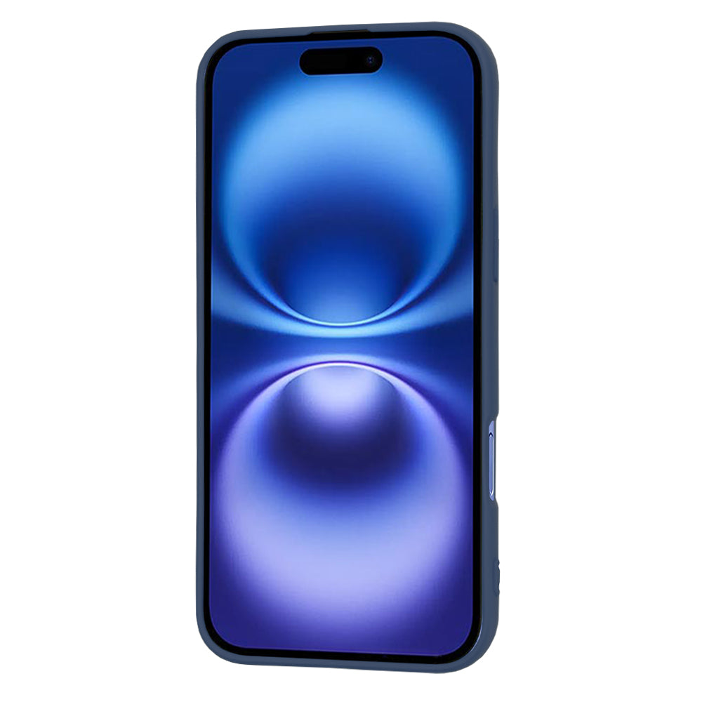 Калъф за Apple iPhone 16, Techsuit, SoftFlex, Тъмносин