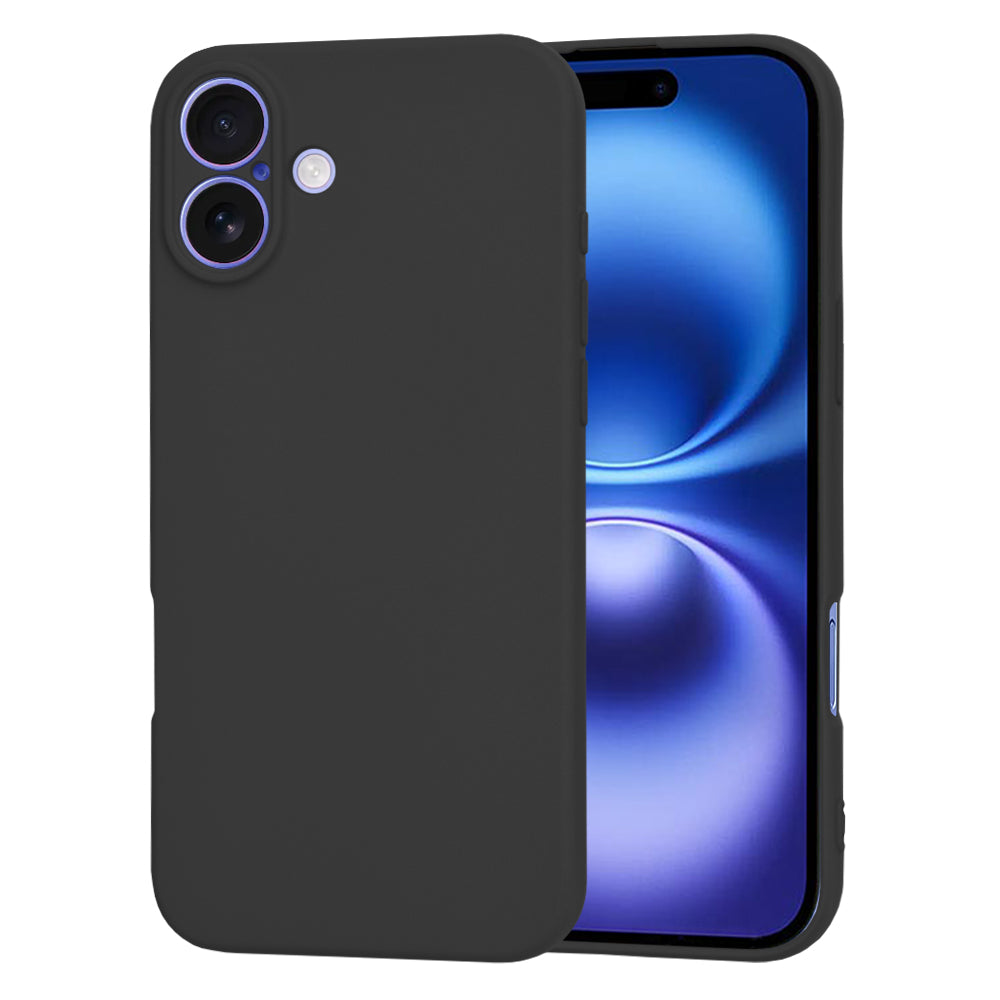 Калъф за Apple iPhone 16, Techsuit, SoftFlex, Черен