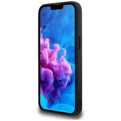 Калъф за Apple iPhone 16e, Guess, 4G Grained Big and Classic Logo, Черен