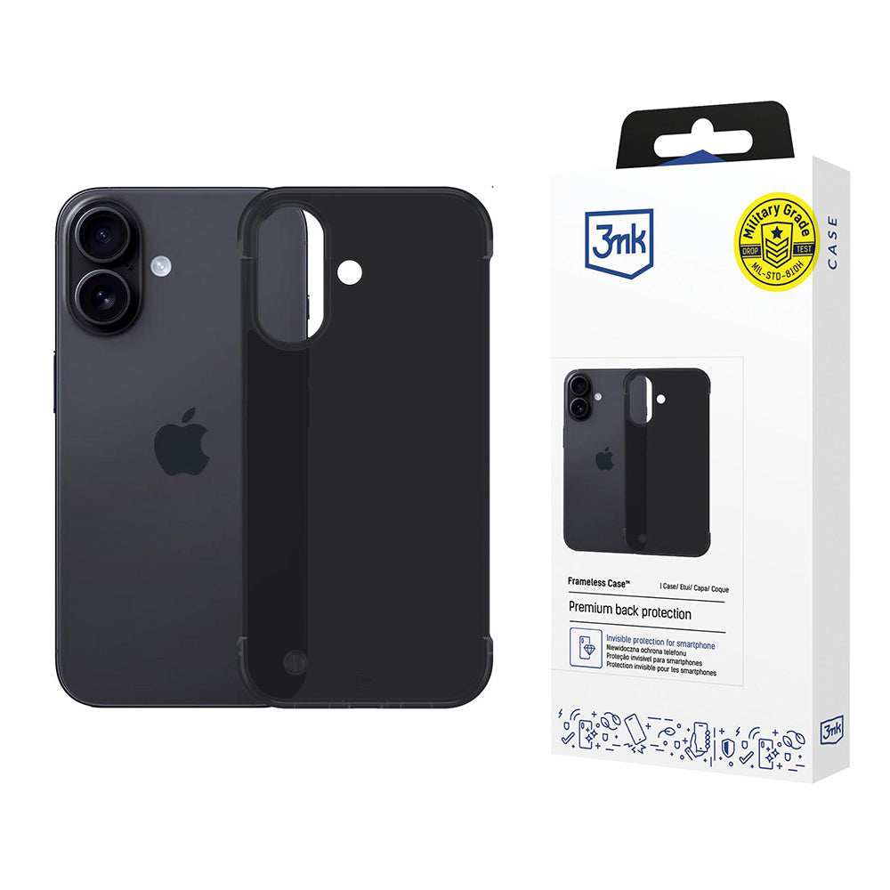 Калъф за Apple iPhone 17, 3MK, Just20g, Черен