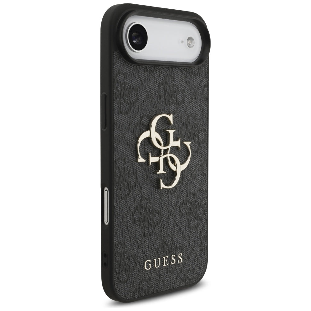 Калъф за Apple iPhone 17 Air, Guess, 4G Classic Logo with Strap, Черен