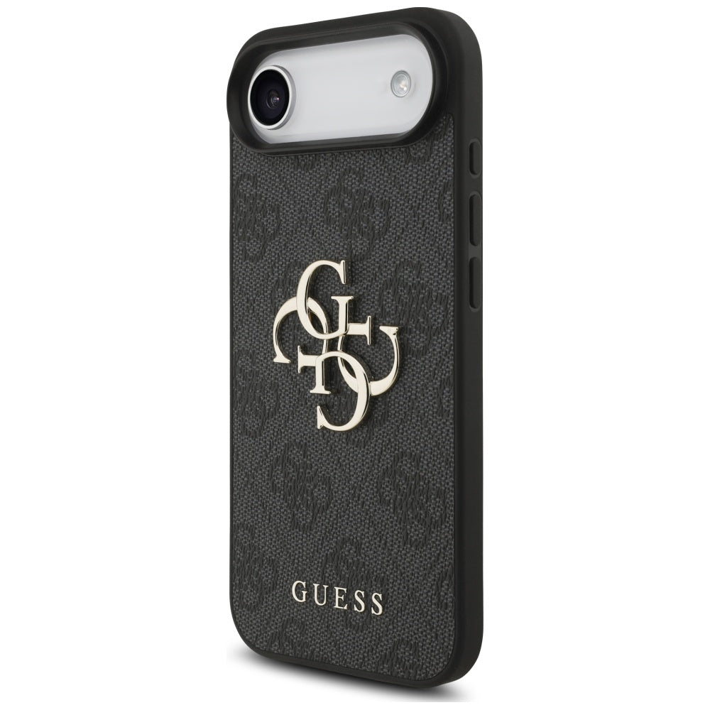 Калъф за Apple iPhone 17 Air, Guess, 4G Classic Logo with Strap, Черен