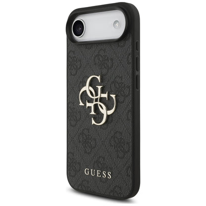 Калъф за Apple iPhone 17 Air, Guess, 4G Classic Logo with Strap, Черен