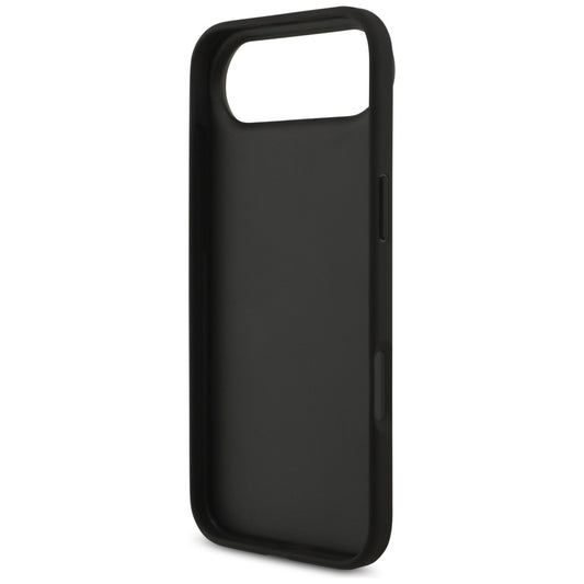Калъф за Apple iPhone 17 Air, Guess, 4G Grained Big and Classic Logo, Черен