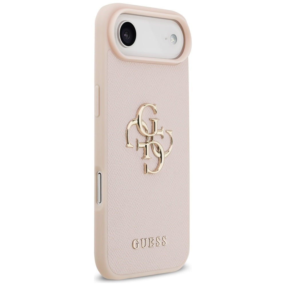 Калъф за Apple iPhone 17 Air, Guess, 4G Grained Big and Classic Logo, Розов