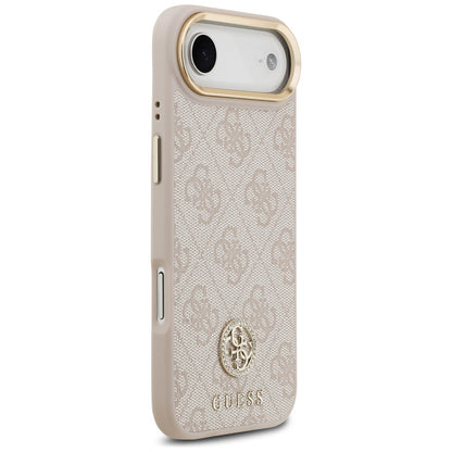 Калъф за Apple iPhone 17 Air, Guess, 4G Strass Logo and Big Strap, Розов
