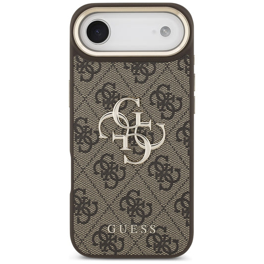 Калъф за Apple iPhone 17 Air, Guess, Big 4G Logo Classic, Златисто-кафяв
