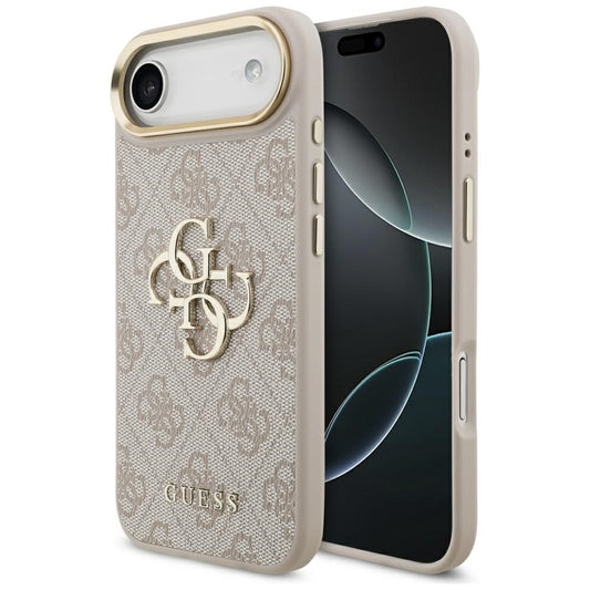 Калъф за Apple iPhone 17 Air, Guess, Big 4G Logo Classic, Розово Злато