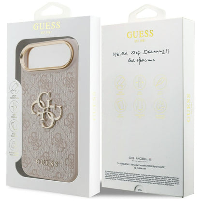 Калъф за Apple iPhone 17 Air, Guess, Big 4G Logo Classic, Розово Злато
