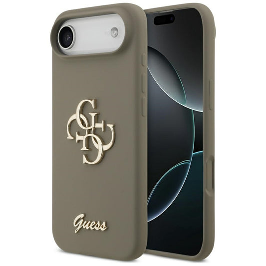 Калъф за Apple iPhone 17 Air, Guess, Big 4G Script, Кафяв
