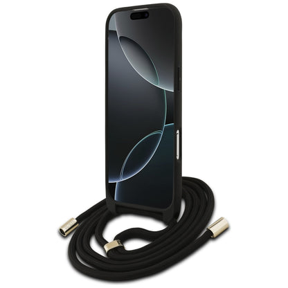 Калъф за Apple iPhone 17 Air, Guess, Crossbody Cord 4G Big Log, Кафяв