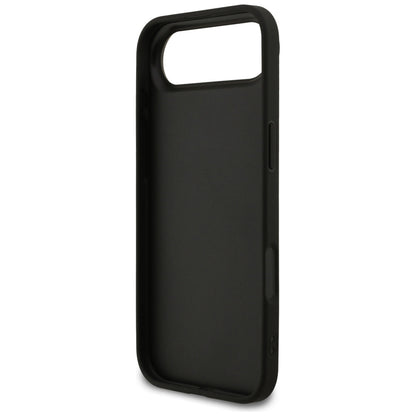 Калъф за Apple iPhone 17 Air, Guess, Fixed Glitter Big 4G, Черен