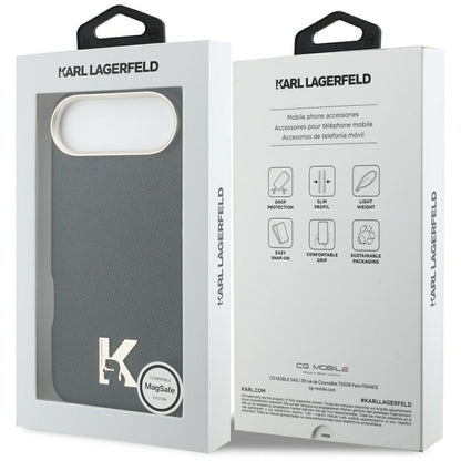 Калъф за Apple iPhone 17 Air, Karl Lagerfeld, Karl Head Logo, Черен