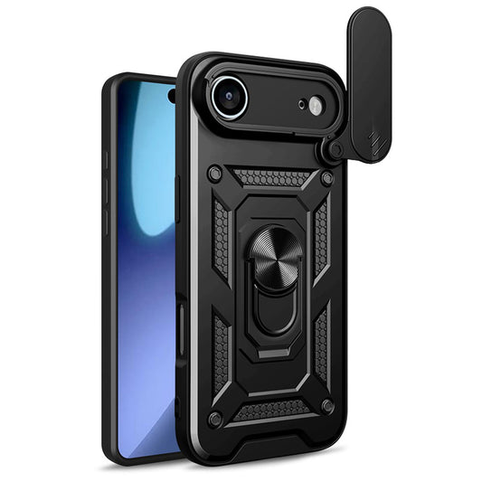 Калъф за Apple iPhone 17 Air, Techsuit, CamShield, Черен