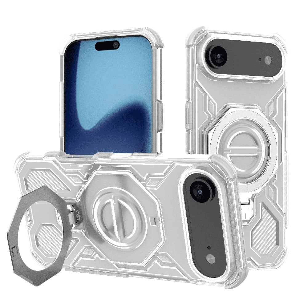 Калъф за Apple iPhone 17 Air, Techsuit, Carbon Shield Pro, Бял