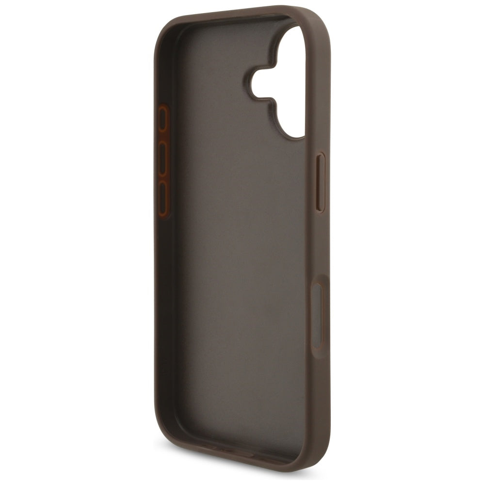 Калъф за Apple iPhone 17, Guess, 4G Big Logo, Кафяв