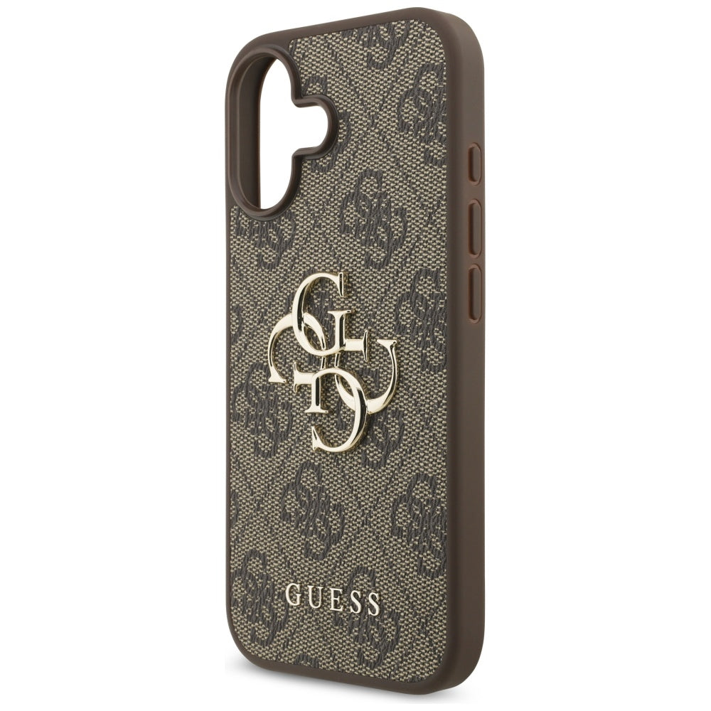 Калъф за Apple iPhone 17, Guess, 4G Big Logo, Кафяв
