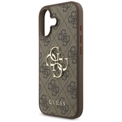 Калъф за Apple iPhone 17, Guess, 4G Big Logo, Кафяв