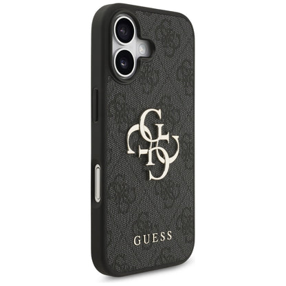 Калъф за Apple iPhone 17, Guess, 4G Big Logo, Черен