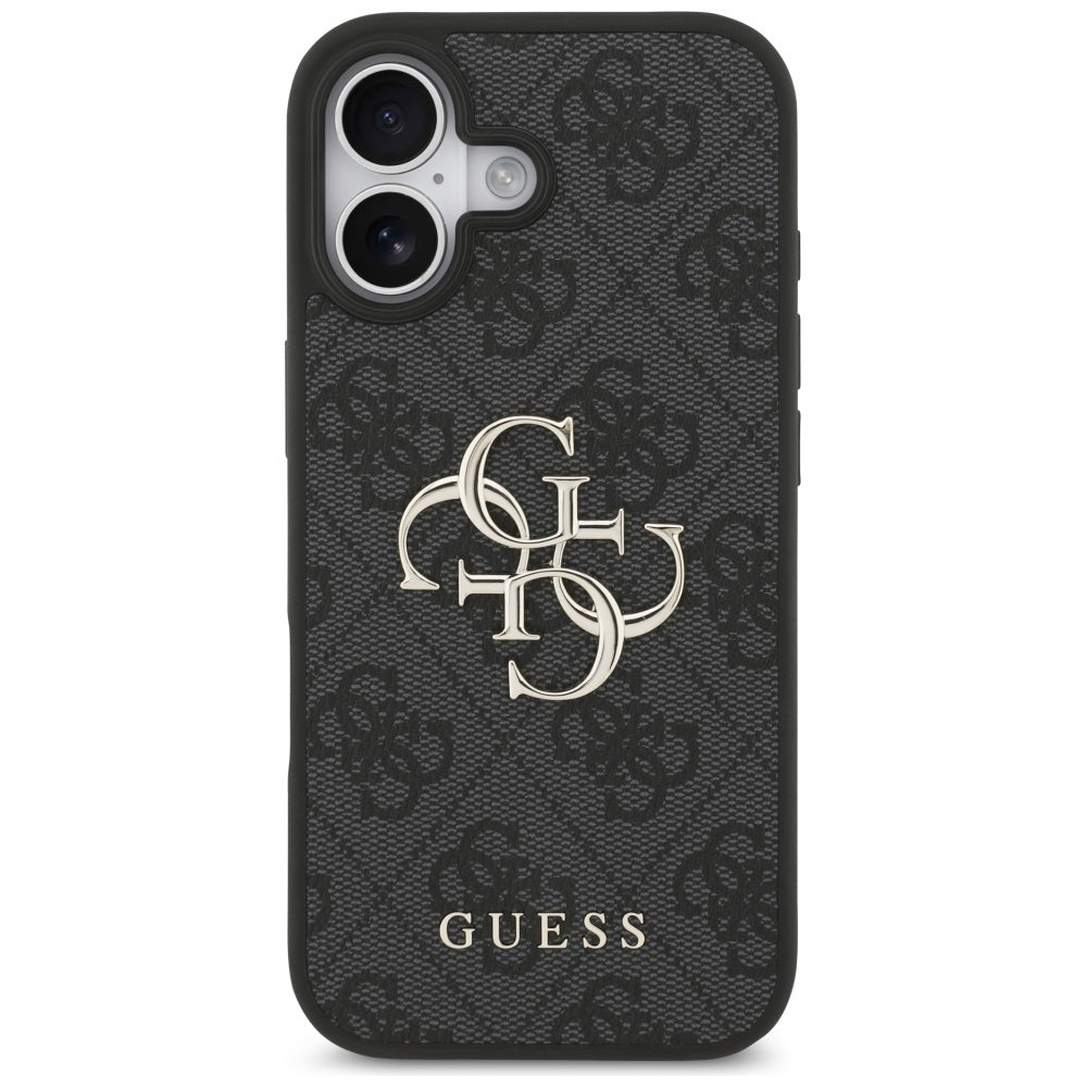 Калъф за Apple iPhone 17, Guess, 4G Big Logo, Черен