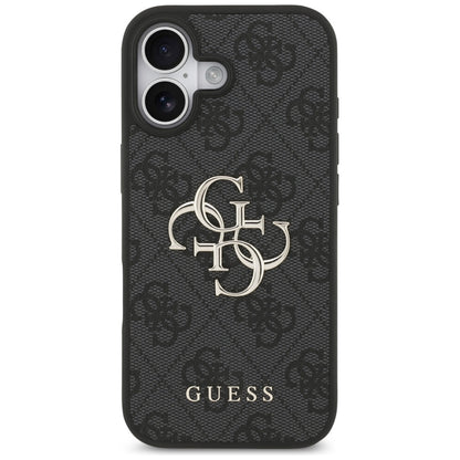 Калъф за Apple iPhone 17, Guess, 4G Big Logo, Черен