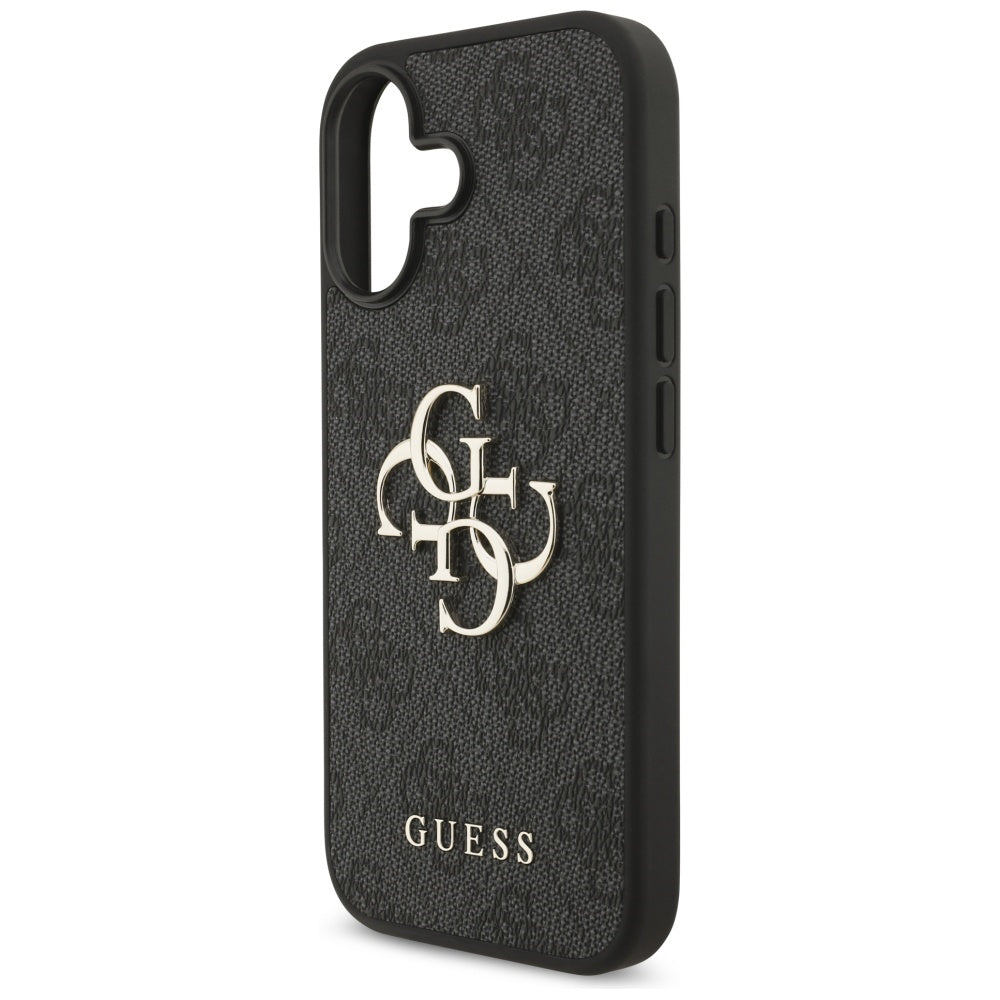 Калъф за Apple iPhone 17, Guess, 4G Big Logo, Черен