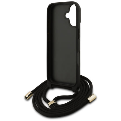 Калъф за Apple iPhone 17, Guess, 4G CBDY Big Logo with Cord Strap, Кафяв