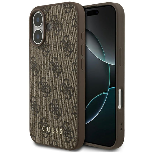 Case for Apple iPhone 17, Guess, 4G Classic, Brown