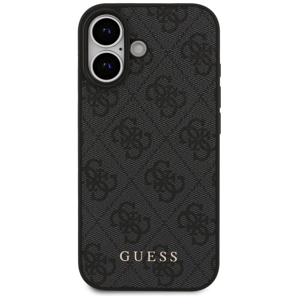 Калъф за Apple iPhone 17, Guess, 4G Classic, Черен