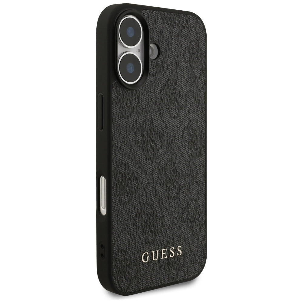 Калъф за Apple iPhone 17, Guess, 4G Classic, Черен