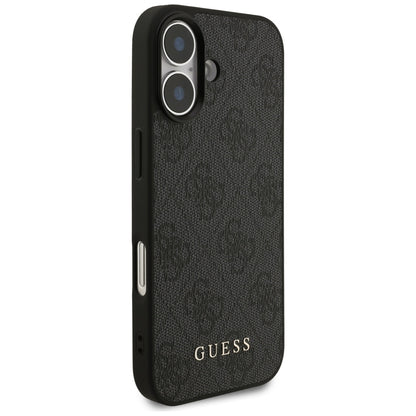 Калъф за Apple iPhone 17, Guess, 4G Classic, Черен