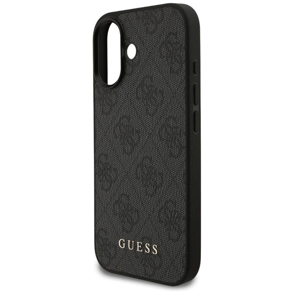 Калъф за Apple iPhone 17, Guess, 4G Classic, Черен