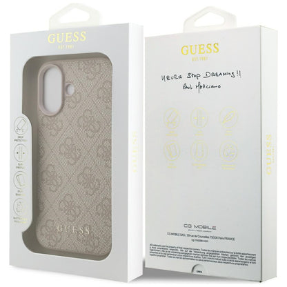 Калъф за Apple iPhone 17, Guess, 4G Classic, Розов