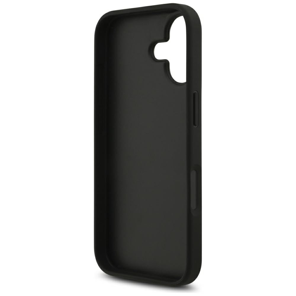 Калъф за Apple iPhone 17, Guess, 4G Grained Big and Classic Logo, Черен