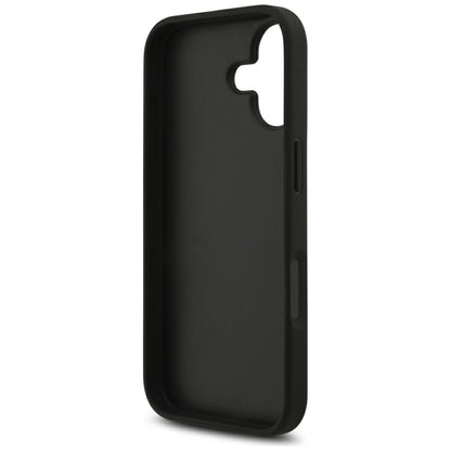 Калъф за Apple iPhone 17, Guess, 4G Grained Big and Classic Logo, Черен