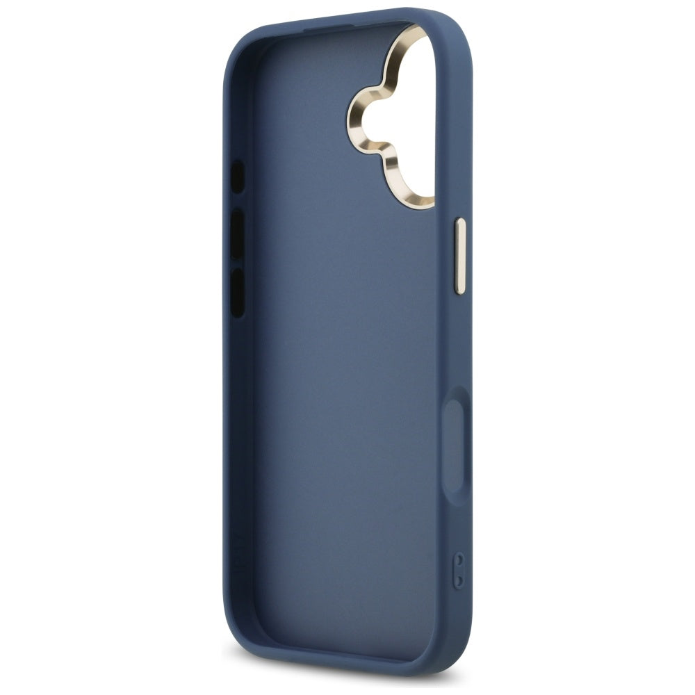 Калъф за Apple iPhone 17, Guess, Big 4G Logo Classic, Златисто-син