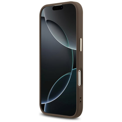 Калъф за Apple iPhone 17, Guess, Big 4G Logo Classic, Златисто-кафяв