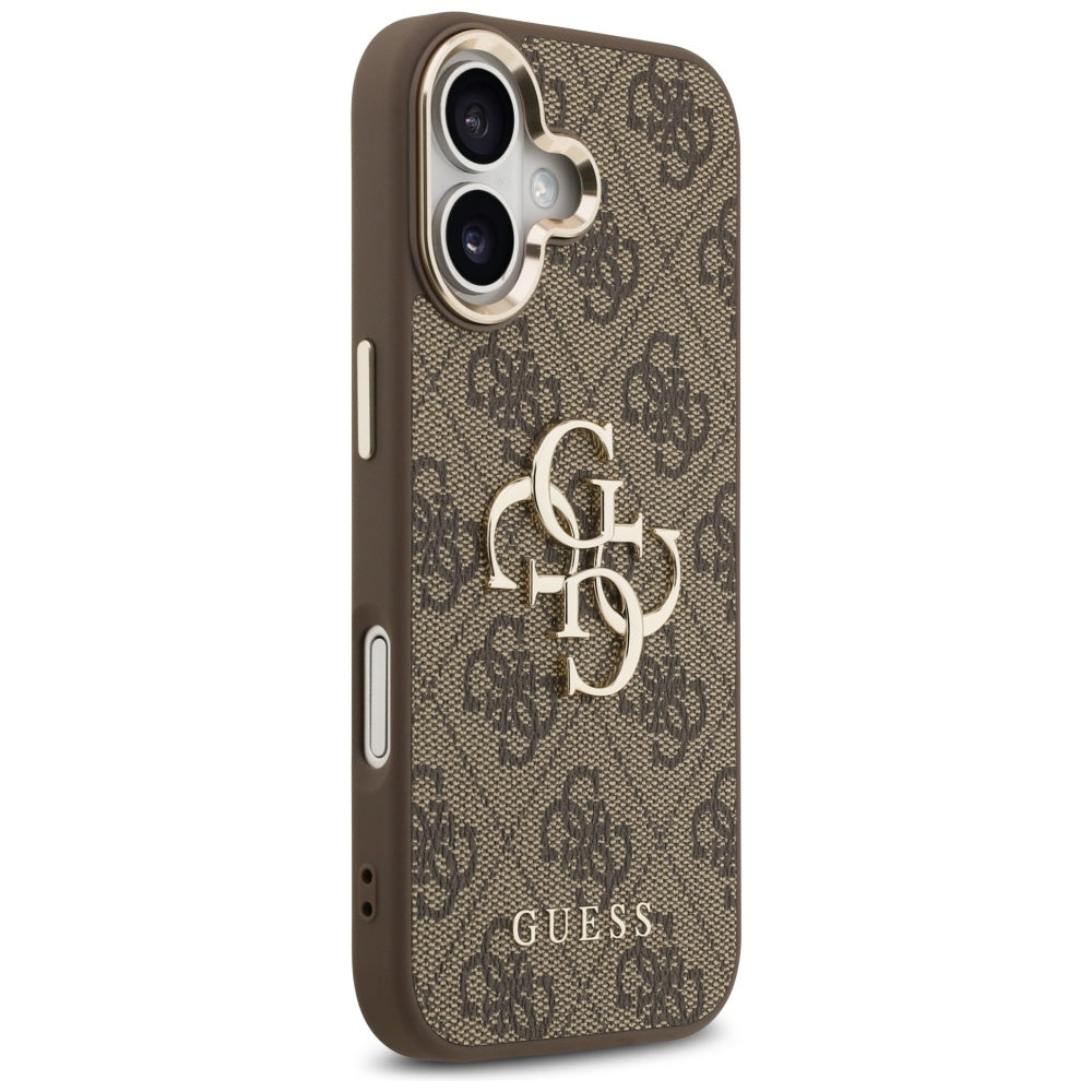 Калъф за Apple iPhone 17, Guess, Big 4G Logo Classic, Златисто-кафяв