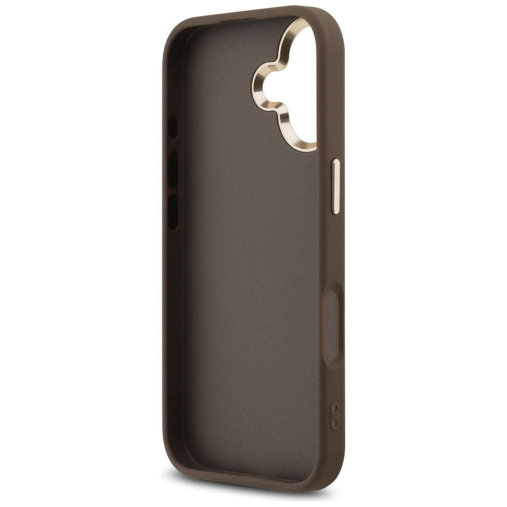 Калъф за Apple iPhone 17, Guess, Big 4G Logo Classic, Златисто-кафяв